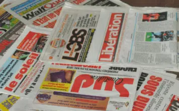 Quelques titres de journal en Afrique
