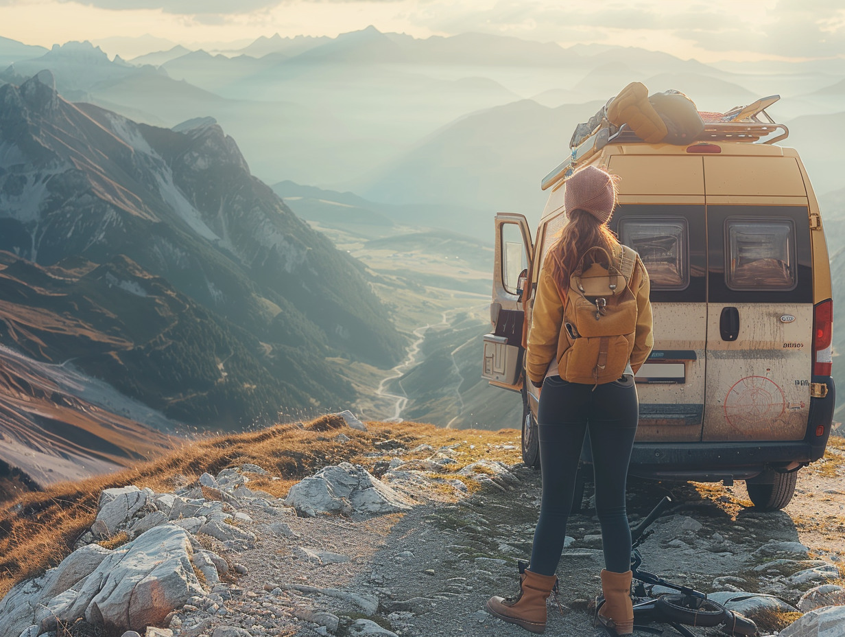 femme voyageant