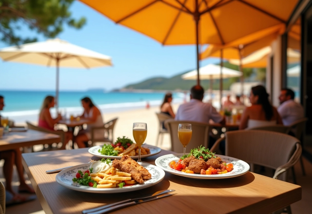 plage des lecques + cuisine locale