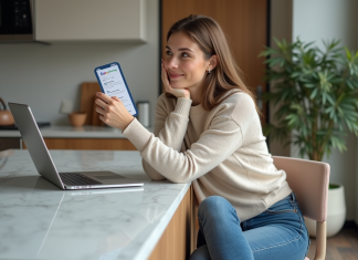 Donner son billet d’avion : conseils et règles à respecter Femme détendue avec billet d'avion dans une cuisine moderne